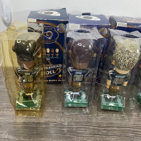 2002 St. Louis Rams Hardee's Bobblehead Lot Of 4 Pace Wistrom Faulk - Picture 5 of 12